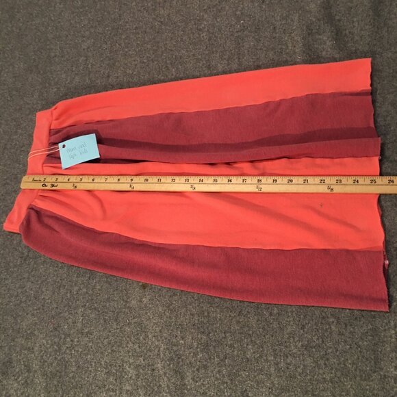 Skirt Girls 8 Maxi Pink Colorblock Knit Cotton Straight Retro Mom and Pop's Kids - Picture 7 of 8